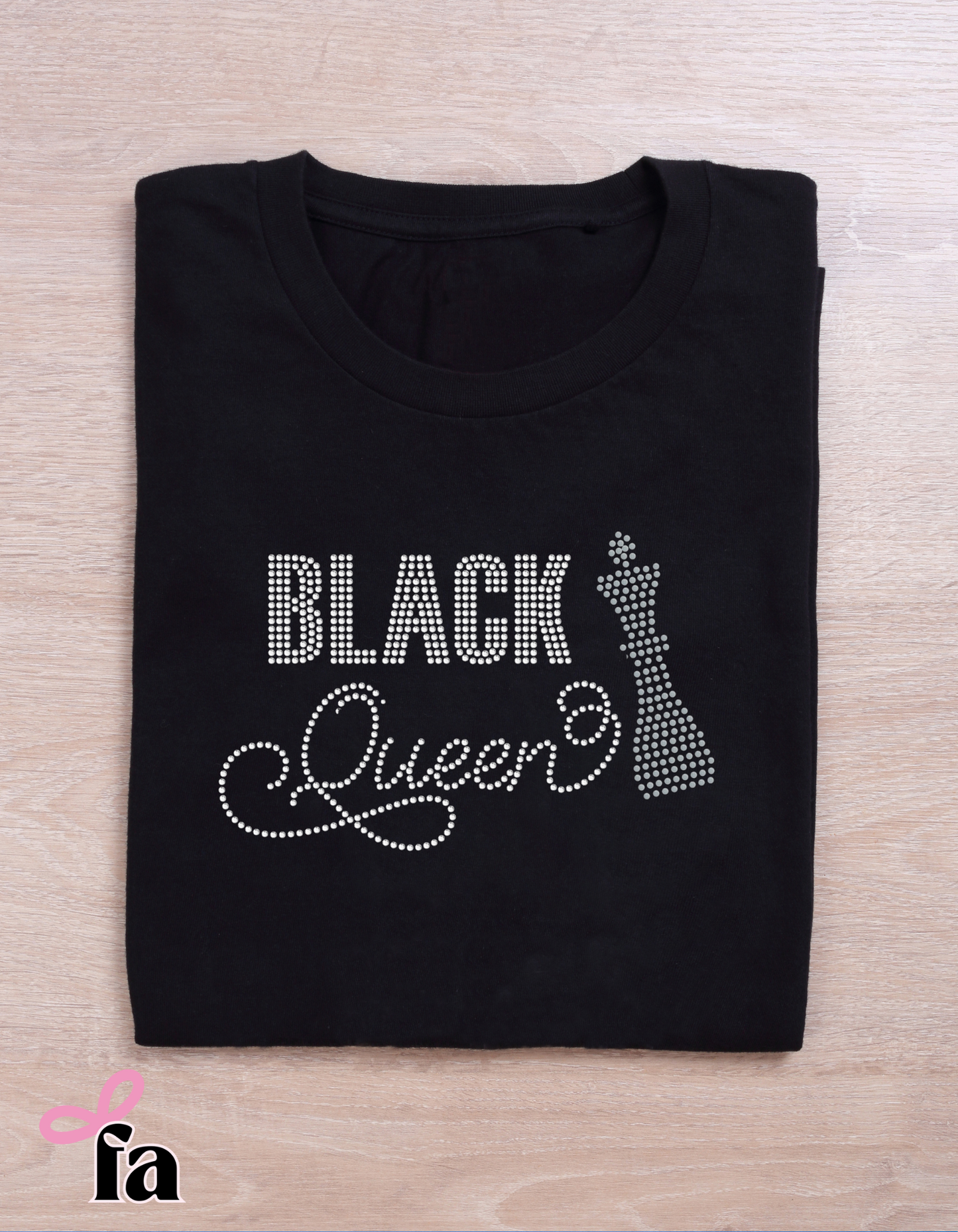 Black Queen Rhinestone T-Shirt