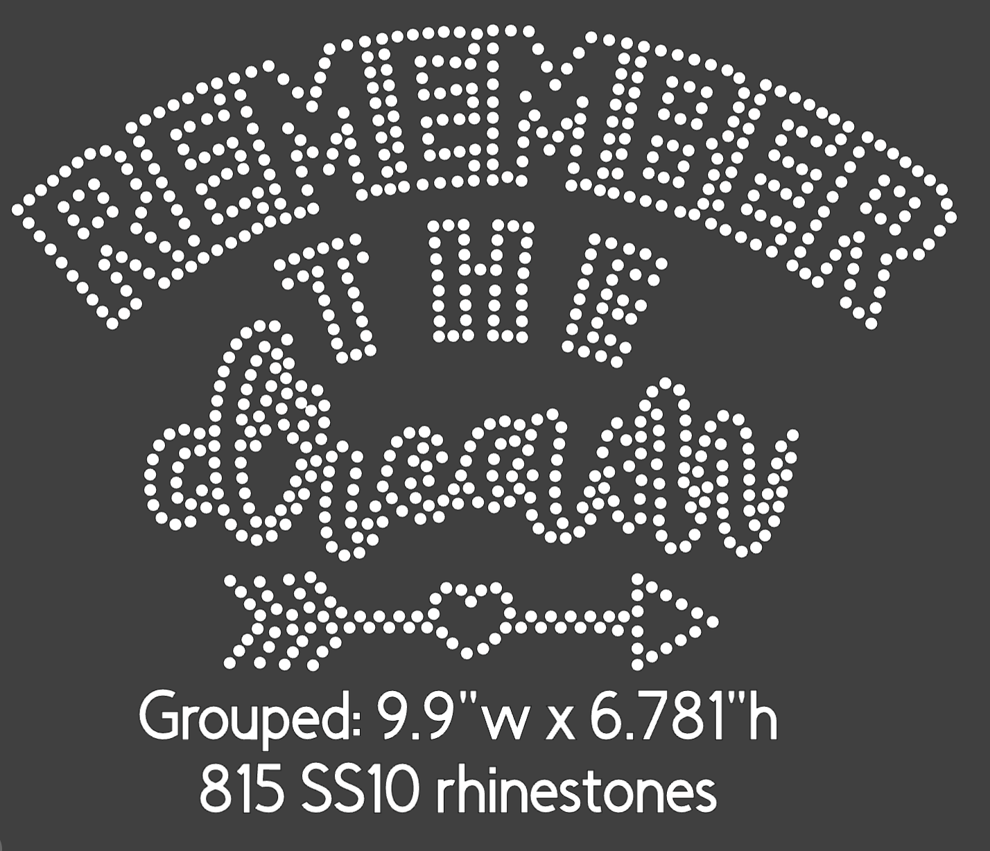 Remember the Dream MLK Day Rhinestone SVG Template