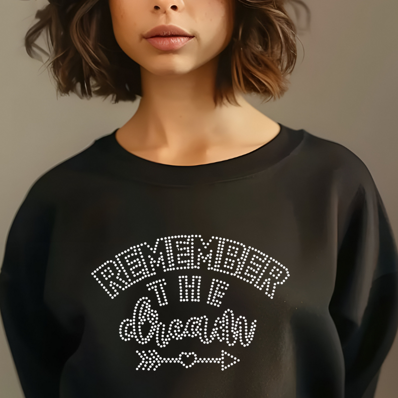 Remember the Dream MLK Day Rhinestone SVG Template