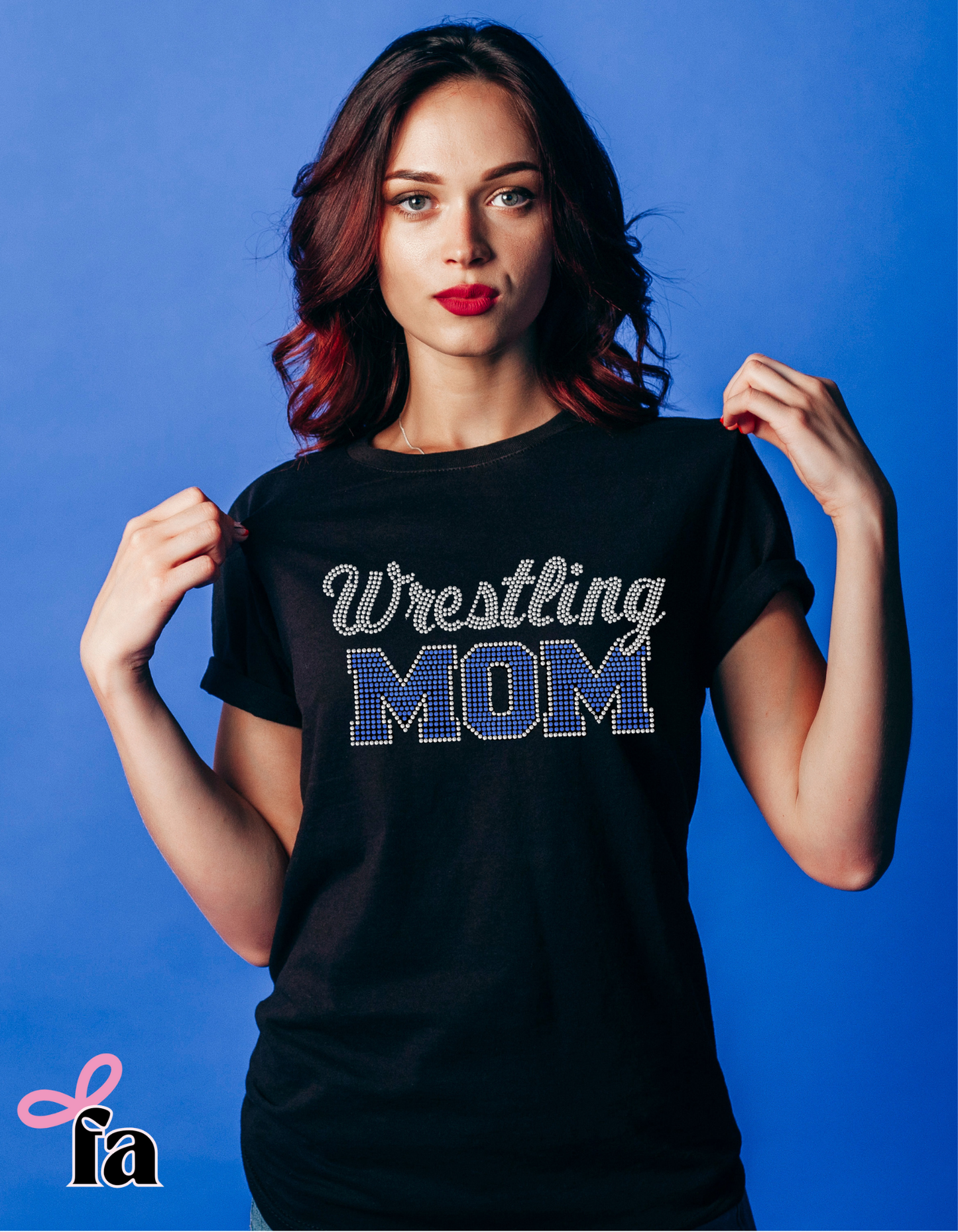 Wrestling Mom Rhinestone T-Shirt